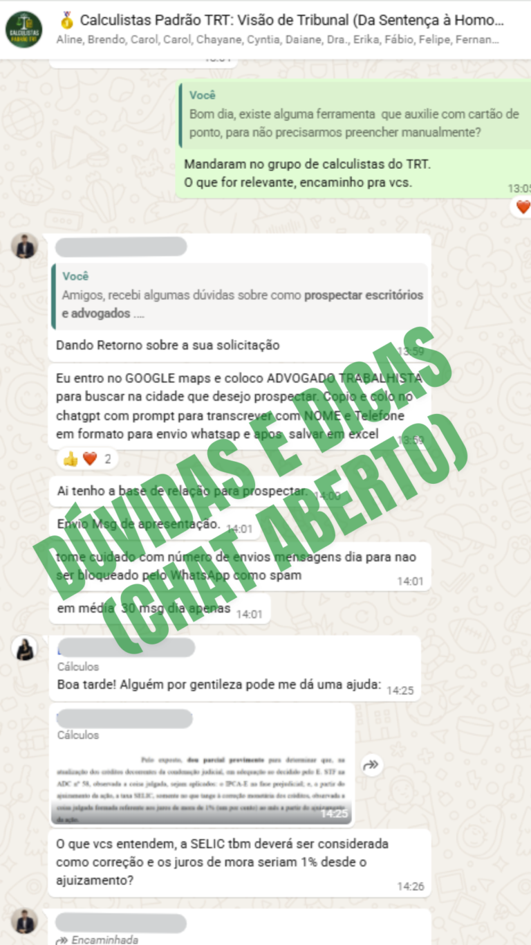 dúvidas e dicas (chat aberto)