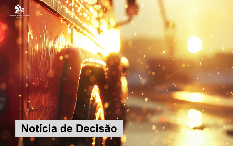 5ª Câmara mantém justa causa de motorista que atravessou coluna de fogo com ônibus cheio de passageiros