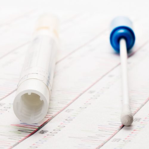 DNA wipe test, cotton swipe test for genetic fingerprint