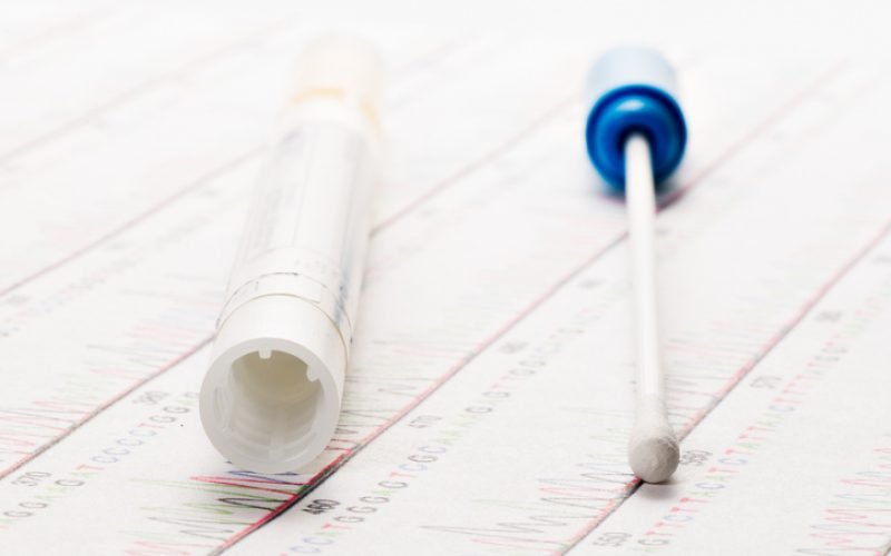 DNA wipe test, cotton swipe test for genetic fingerprint
